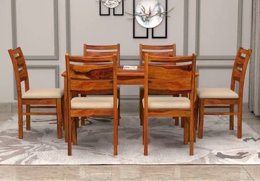 DINING TABLE & 6 CHAIRS