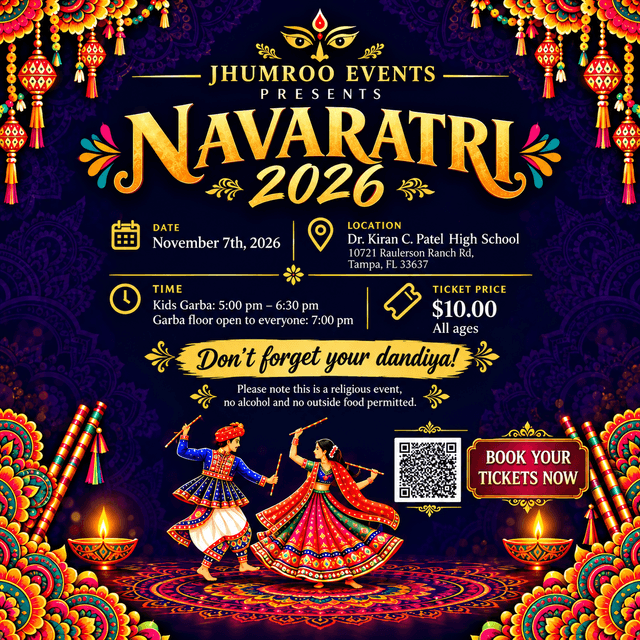Jhumroo Events Navaratri 2026
