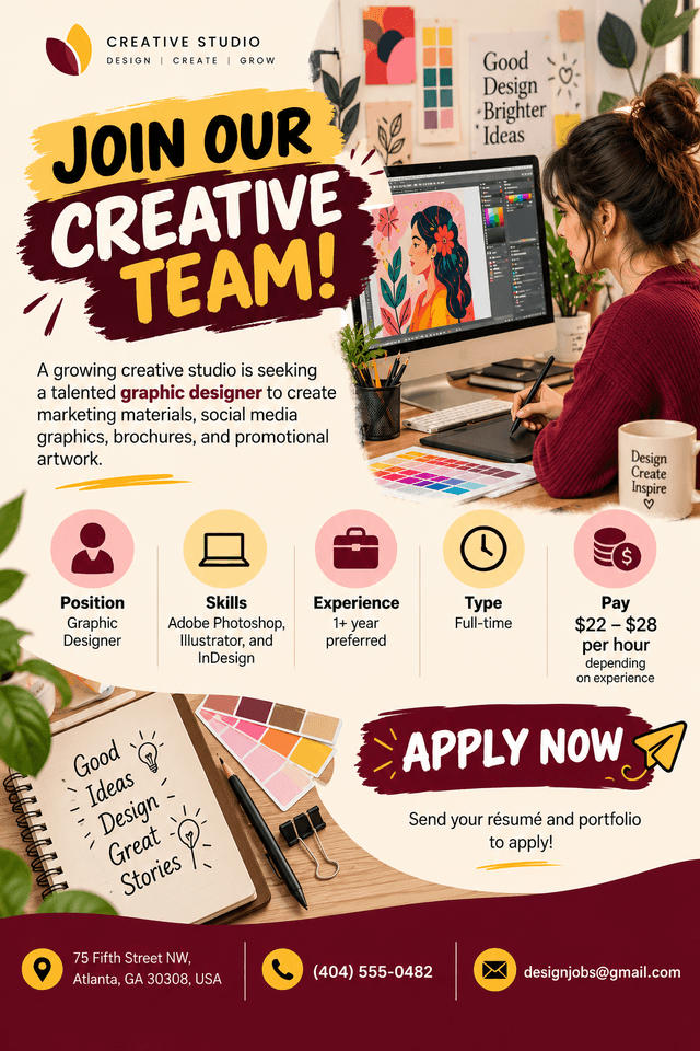 GRAPHIC DESIGNER WANTED