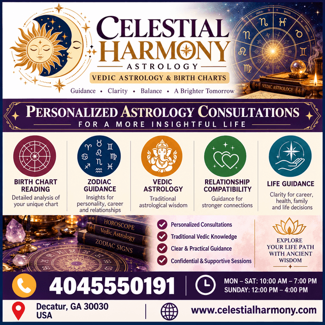 Celestial Harmony Astrology – Vedic Astrology & Birth Charts