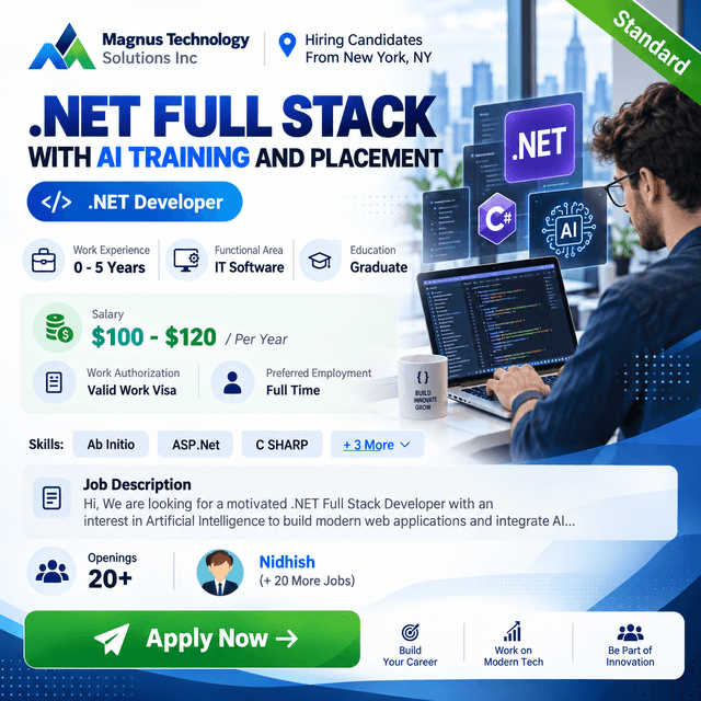 .NET Developer Jobs in New York, NY