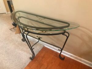 Iron Glass Table