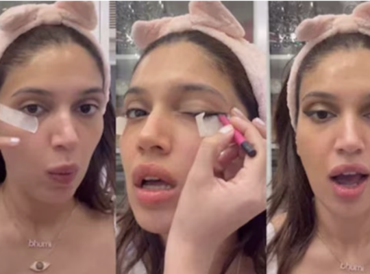 Bhumi Pednekar tries the viral ‘smokey winged eyeliner’ hack; here’s how you can ace it too