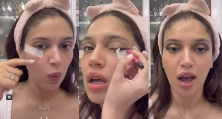 Bhumi Pednekar tries the viral ‘smokey winged eyeliner’ hack; here’s how you can ace it too